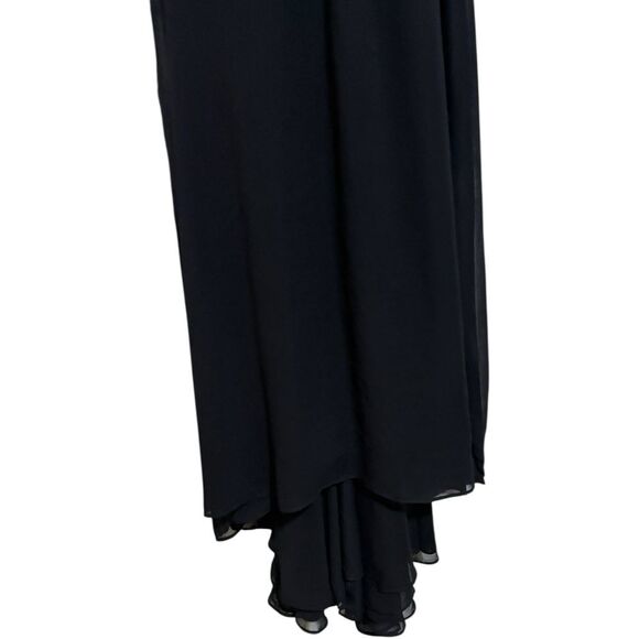 Lulu’s Mythical Kind of Love Black Maxi Dress Open Back Formal Party Flowy sz S - Picture 5 of 11